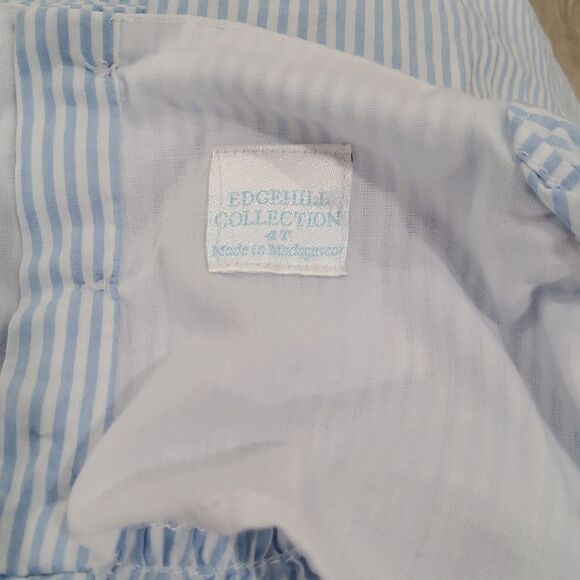 EDGEHILL COLLECTION Blue Striped Sleeveless Cotton Dress 4T - Picture 3 of 3